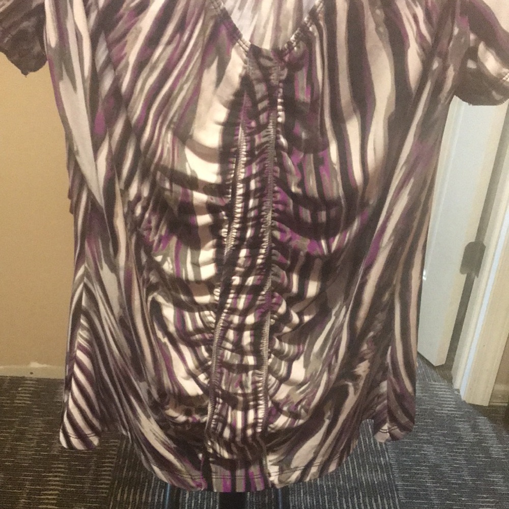 Purple Zebra Blouse - Picture 3 of 4